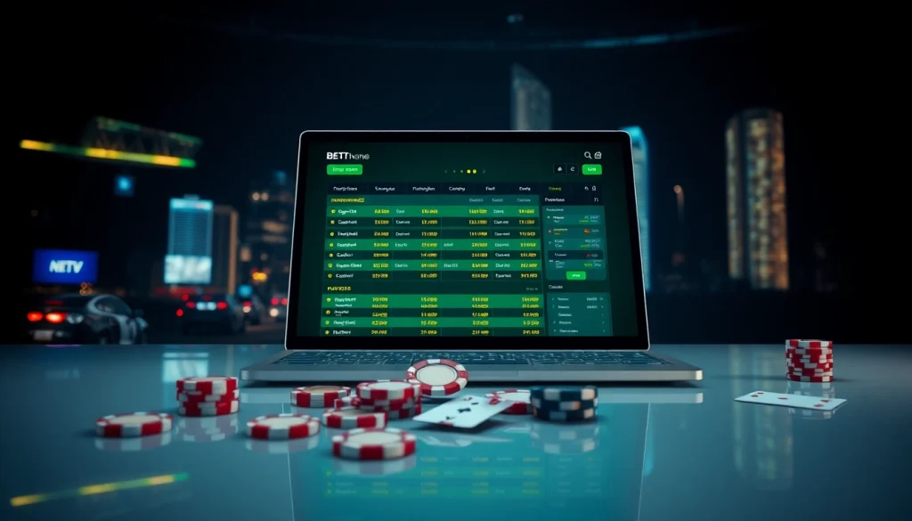 Engaging display of Nhà Cái NEW88 gaming interface emphasizing modern betting features.