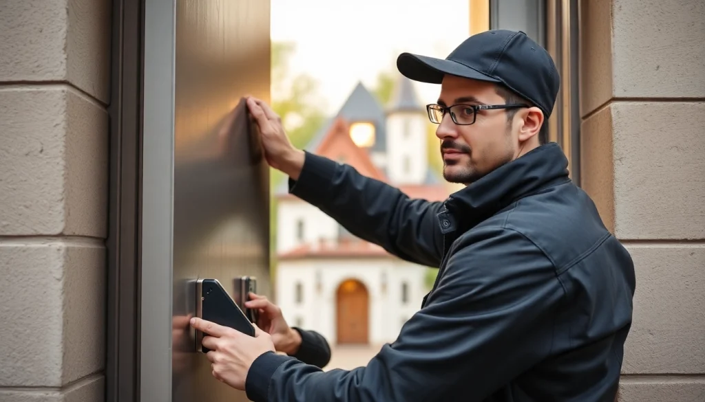 Schlüsseldienst Heidelberg öffnet türschonend eine Wohnungstür mit modernem Werkzeug.