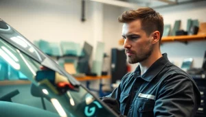 Get lifetime warranty auto glass Denver services with expert technicians in a professional garage.