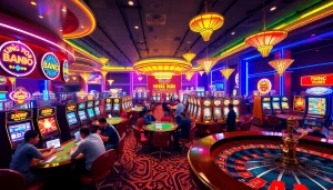 KJC AC 1 offers an exciting casino experience with poker tables, slot machines, and roulette wheels.