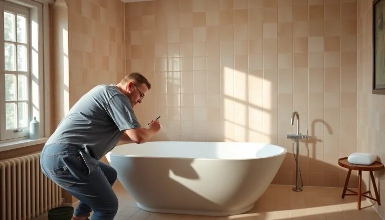 Реставрация ванной акрилом, высвобождение повреждений, качественный результат.