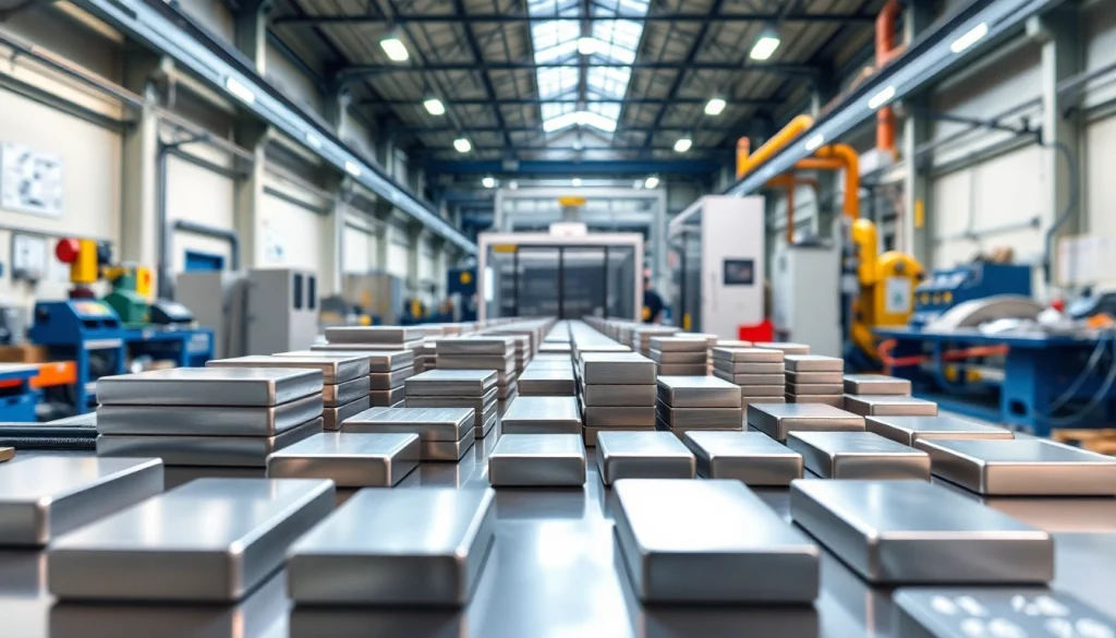 Ndfeb magnets manufacturer in china showcasing fine-quality neodymium magnets in a modern factory setting.