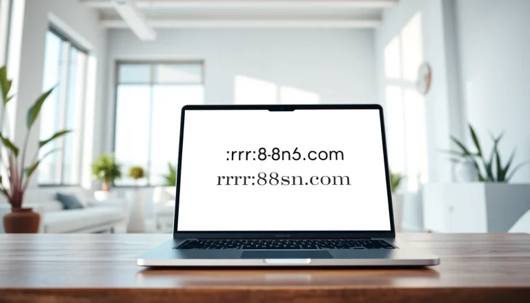 Showcase the homepage of https://rr88sn.com/ on a laptop in a modern workspace.