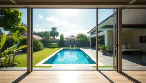 Villa property management showcasing a beautifully maintained villa with a pool and garden in Phuket.