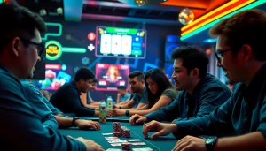 Menikmati Domino88 poker game dengan pemain yang antusias dan suasana yang energik.
