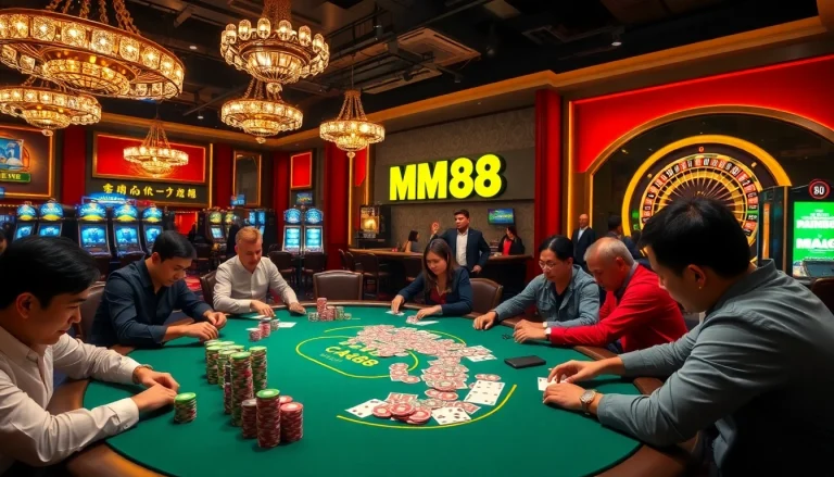 Experience the thrill of poker at Nhà cái MM88’s vibrant casino tables filled with excitement.