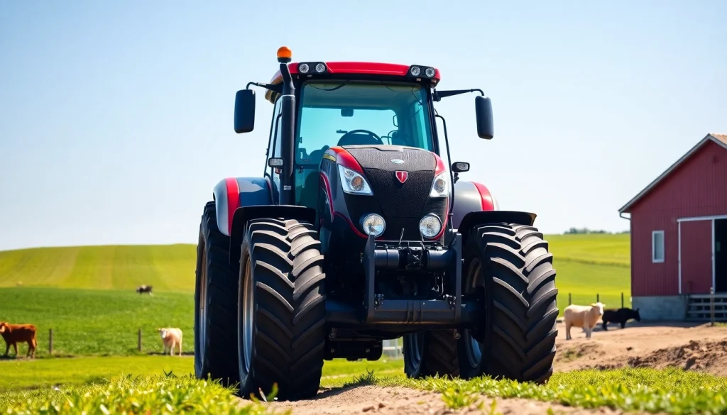 Enhance productivity with the AF88 agricultural machinery set in a vibrant farm landscape.