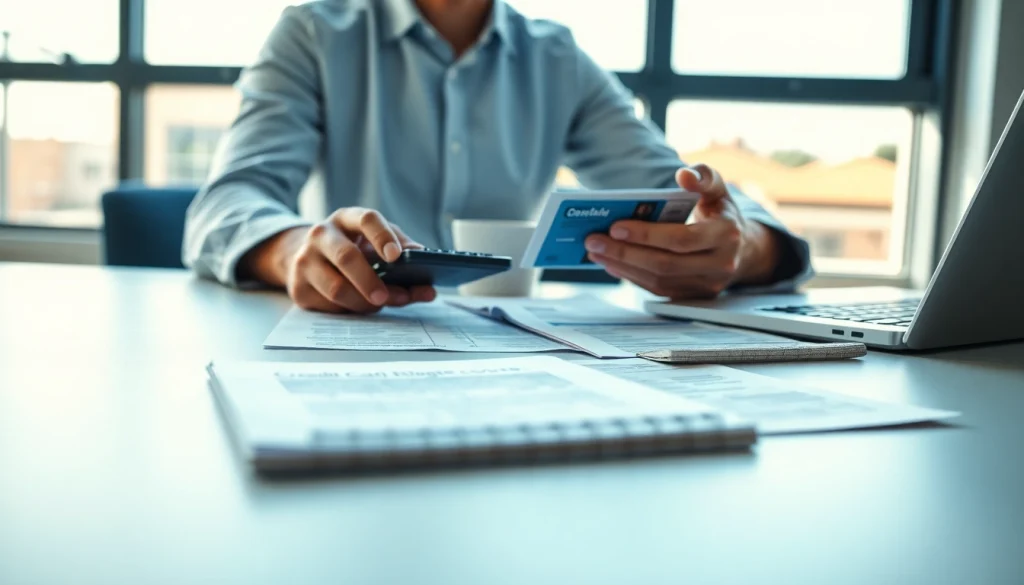 카드 현금화 방법을 설명하는 전문가와 현대적인 사무실 배경