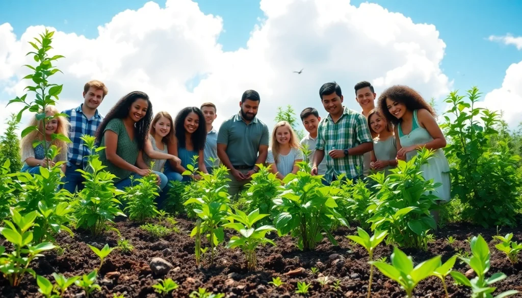 Join the sustainable movement at https://www.unsustainablemagazine.com with a community planting trees.