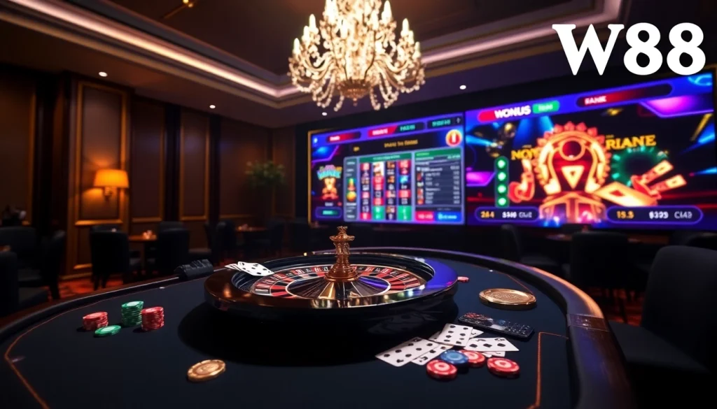 Experience the excitement of poker and roulette at W88, the premier online casino.