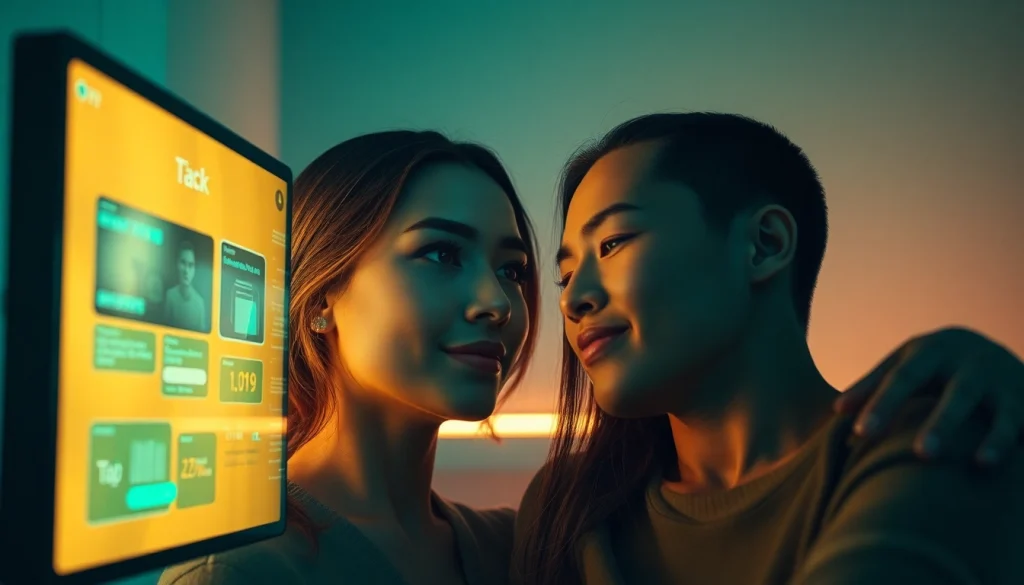 Engaging digital interaction showcasing ai sex with realistic textures and emotive expressions.