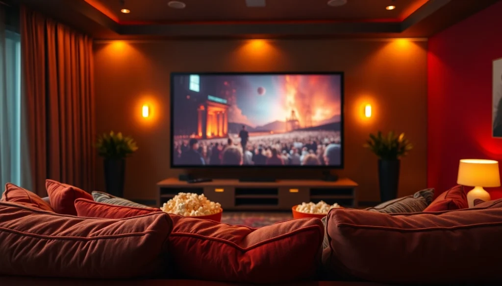 ชม ดูหนังออนไลน์ฟรี ในบรรยากาศอบอุ่นของห้องนั่งเล่นที่ทันสมัย