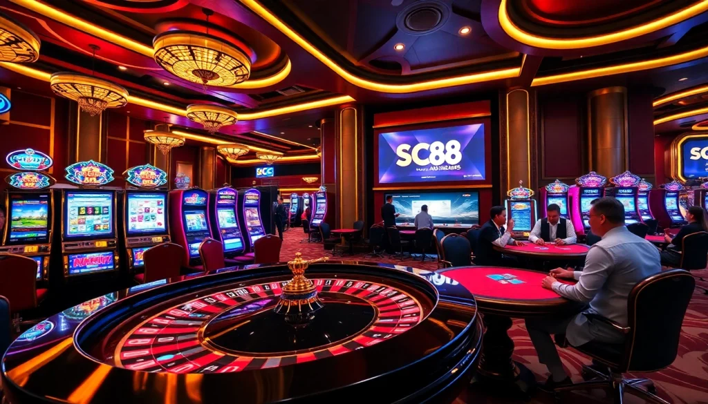 Experience the excitement of online gaming with SC88's vibrant casino atmosphere.