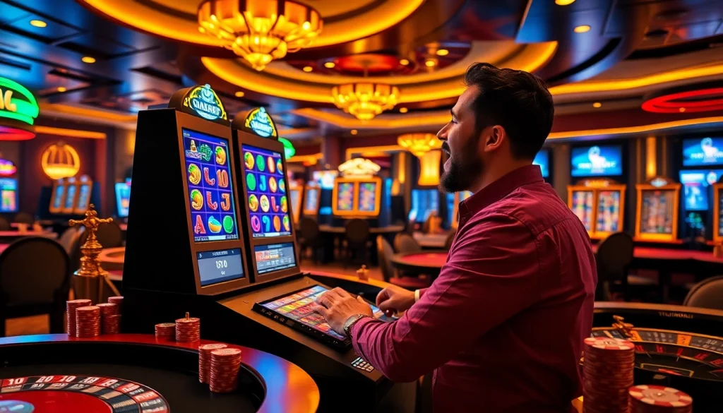 Engage with thrilling 온라인슬롯 experiences amidst vibrant casino excitement and dynamic gaming.