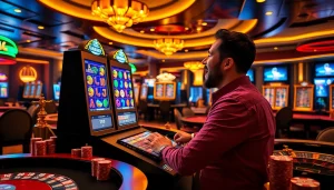 Engage with thrilling 온라인슬롯 experiences amidst vibrant casino excitement and dynamic gaming.