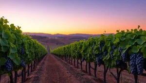 Explore the enchanting Clarksburg wineries showcasing lush vineyards with scenic views.