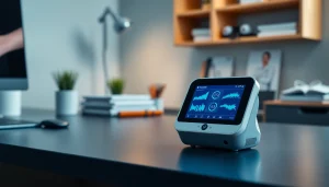 Healthcare technology showcased on trevia.com, featuring advanced health monitoring devices.