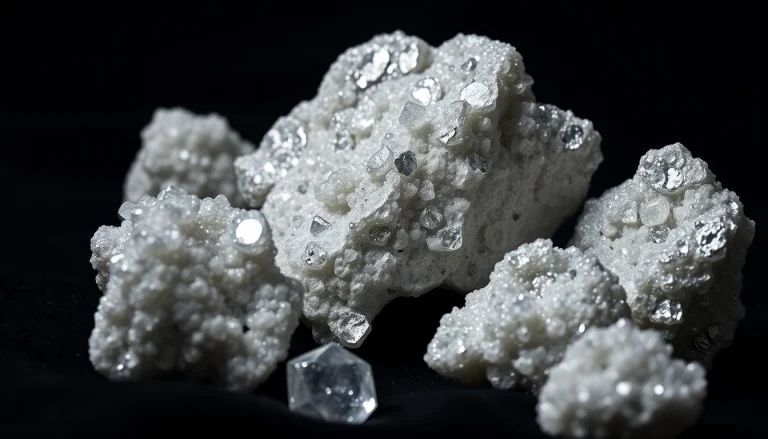 Showcasing minerals rhodium with lustrous surface textures and elegant composition.