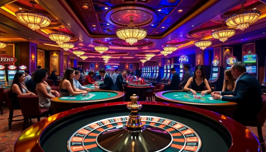 Experience the thrill of winning at https://mmoo.llc/ with players engaging at a vibrant casino.