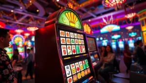 Menang bermain mahjong slot dengan mesin slot yang ceria dan penuh warna.