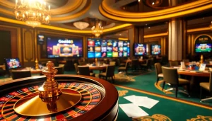 A captivating view of the trang cá cược god55 online betting platform with casino elements and vibrant colors.