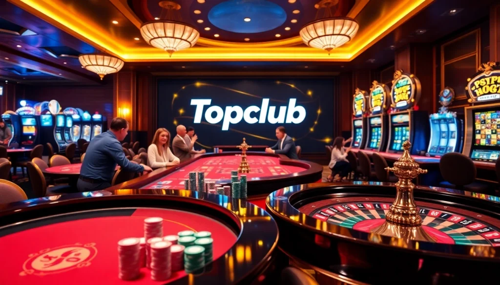 Experience the excitement of online gambling at https://topclub.site/ with vibrant casino tables and games.