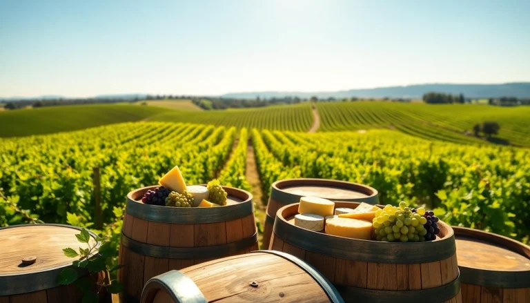 Discovering the beauty of Sacramento Wineries amidst serene vineyard landscapes and rustic wine barrels.