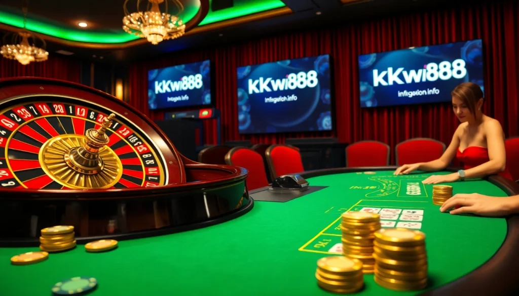 Experience the glamour of KKWIN for online gambling with roulette and poker excitement.