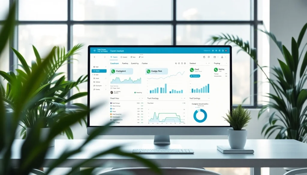 Understand What is a CRM for WhatsApp through a professional dashboard visualization.
