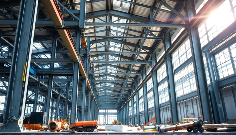 Showcasing a steel structure design that highlights intricate engineering and modern construction techniques.