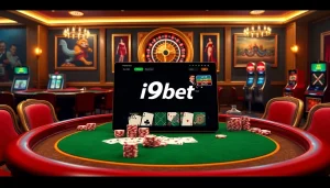 Players enjoying a thrilling online gambling experience at i9bet with vibrant casino games.