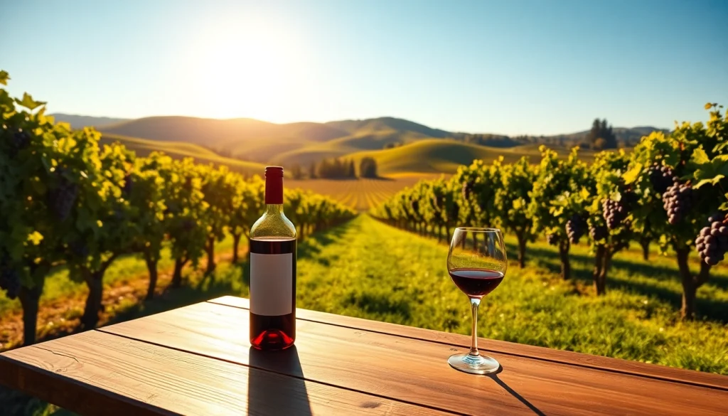 Sample wine tasting at a beautiful winery Sacramento with lush vineyards in the background.