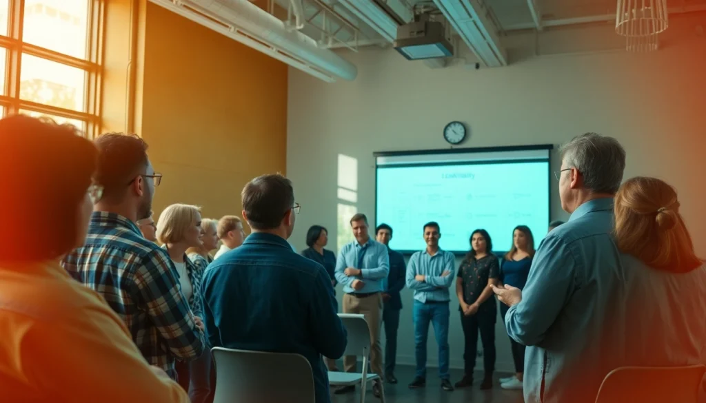 Engage in OSHA training carolinas with a diverse group in a bright classroom.