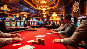 Action at a luxurious casino table showcasing games linked to https://sa88.it.com/ for an exciting gambling experience.
