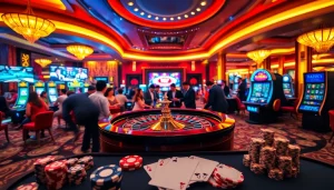 Experience the excitement of mm88 com at a luxurious casino with vibrant games and betting!