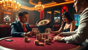 Experience the thrill of luxury gambling at https://rr88.navy/ with a high-stakes poker game setting.