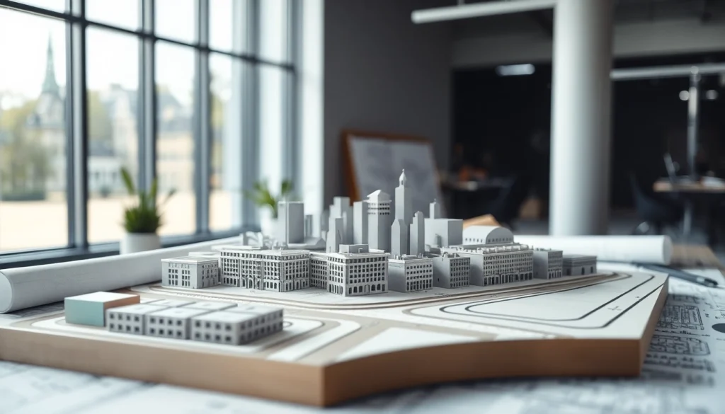 Modellbau für Architektur in Stuttgart mit einzigartigen Details abgebildet.