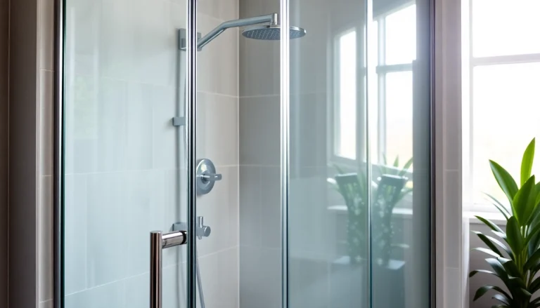 Transform your bathroom with elegant showers featuring polished glass doors and modern fixtures.