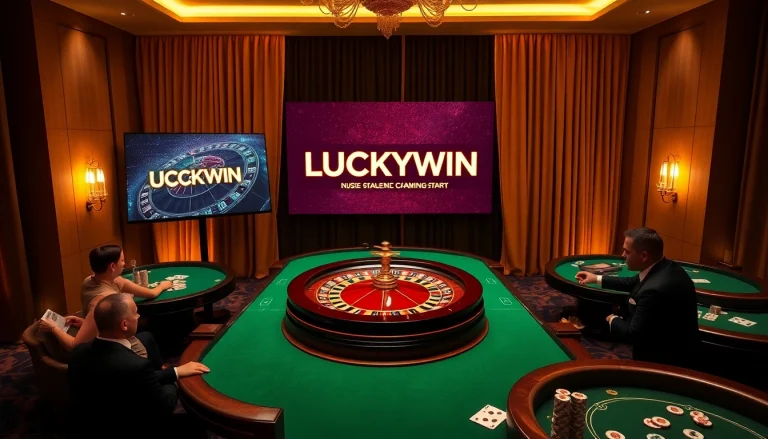 Experience the thrill of winning at LUCKYWIN in a luxurious casino environment.