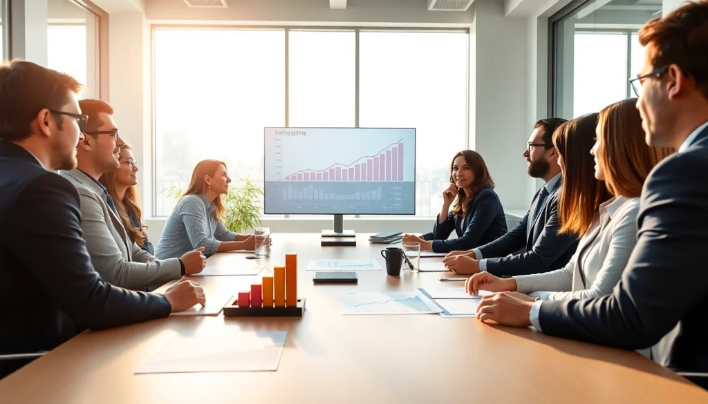 Presentasi strategis deposit 1k dalam rapat bisnis yang produktif dan fokus.