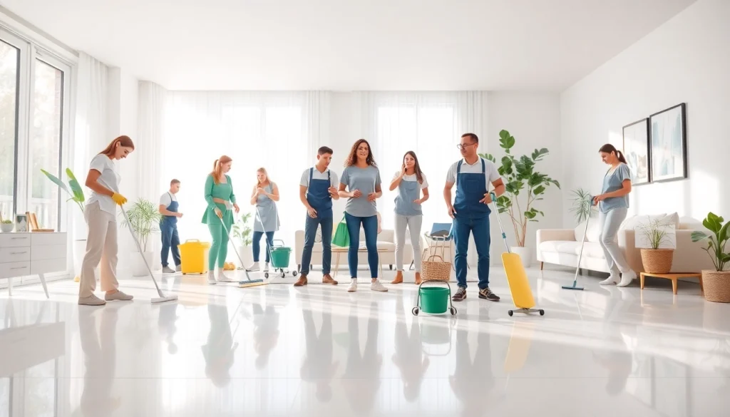 Providing top-notch cleaning services near me in a modern home atmosphere with sparkling surfaces.