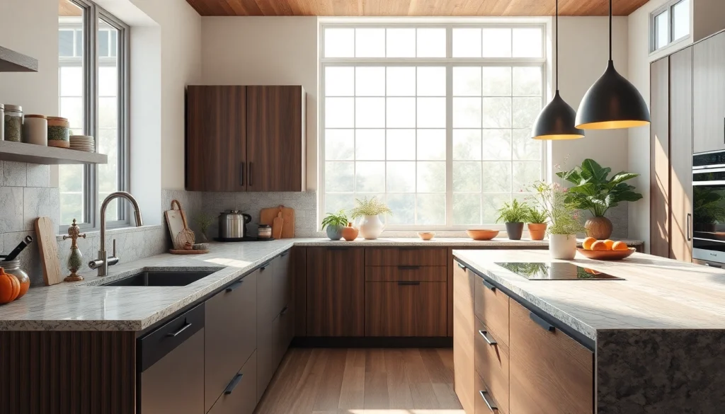 Explore various kitchen worktops prices with stunning materials in a bright, elegant kitchen.