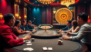 Experience the thrill of gambling at trang chủ tobet88 with poker action and vibrant casino visuals.
