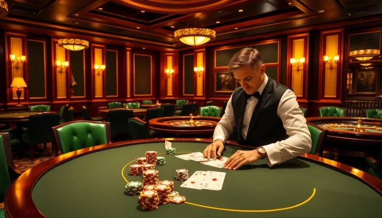 players enjoying poker at a luxurious setup in bdjl.org casino scene