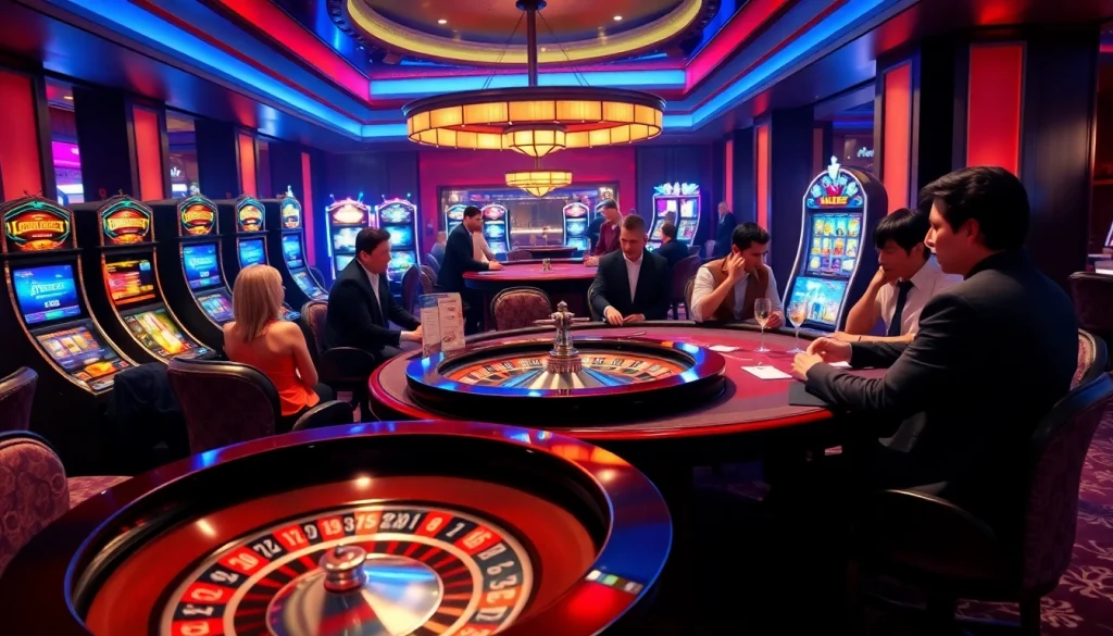 Tham gia trải nghiệm chơi game hồi hộp tại https://luck8.com với bàn poker và máy xèng thắp sáng không khí sòng bạc.