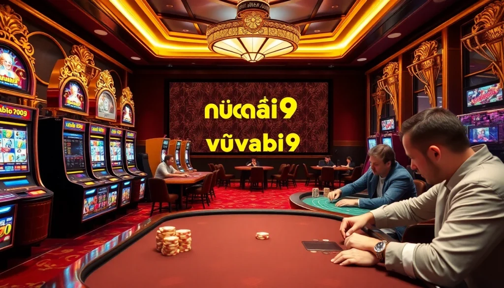 Game enthusiasts enjoying a winning experience at nhà cái vuabai9 with vibrant table games.