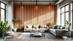 Enhance your space with slat panels for walls for a modern and inviting look.
