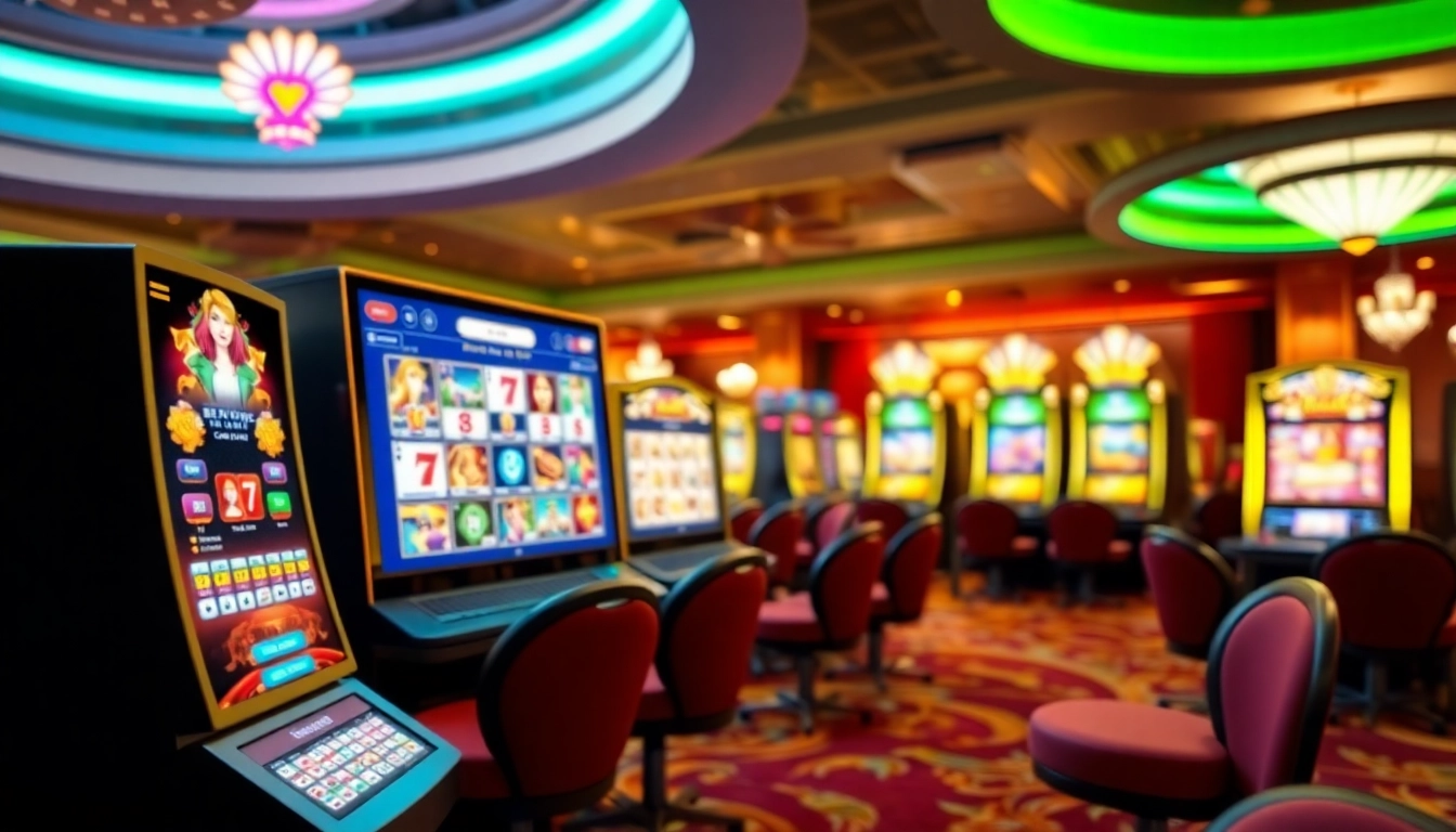 Experience the excitement of kjc rr88 with vibrant casino visuals and engaging gaming elements.