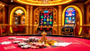 Jelajahi pengalaman bermain yang mendebarkan dengan tautan KIT4D, menampilkan elemen kasino yang berwarna-warni dan antarmuka online.