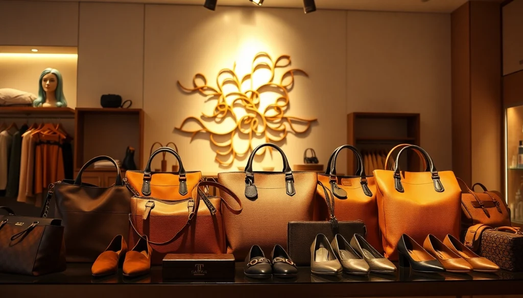 레플리카쇼핑몰의 트렌디한 패션 아이템들을 쇼핑 환경에서 선보이기 위한 세련된 디스플레이